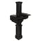Mayne Rockport Double Mail Post - Black 5811-B - alternate 3